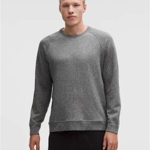 lululemon athletica Men's Heathered Gray Crewneck Sweater